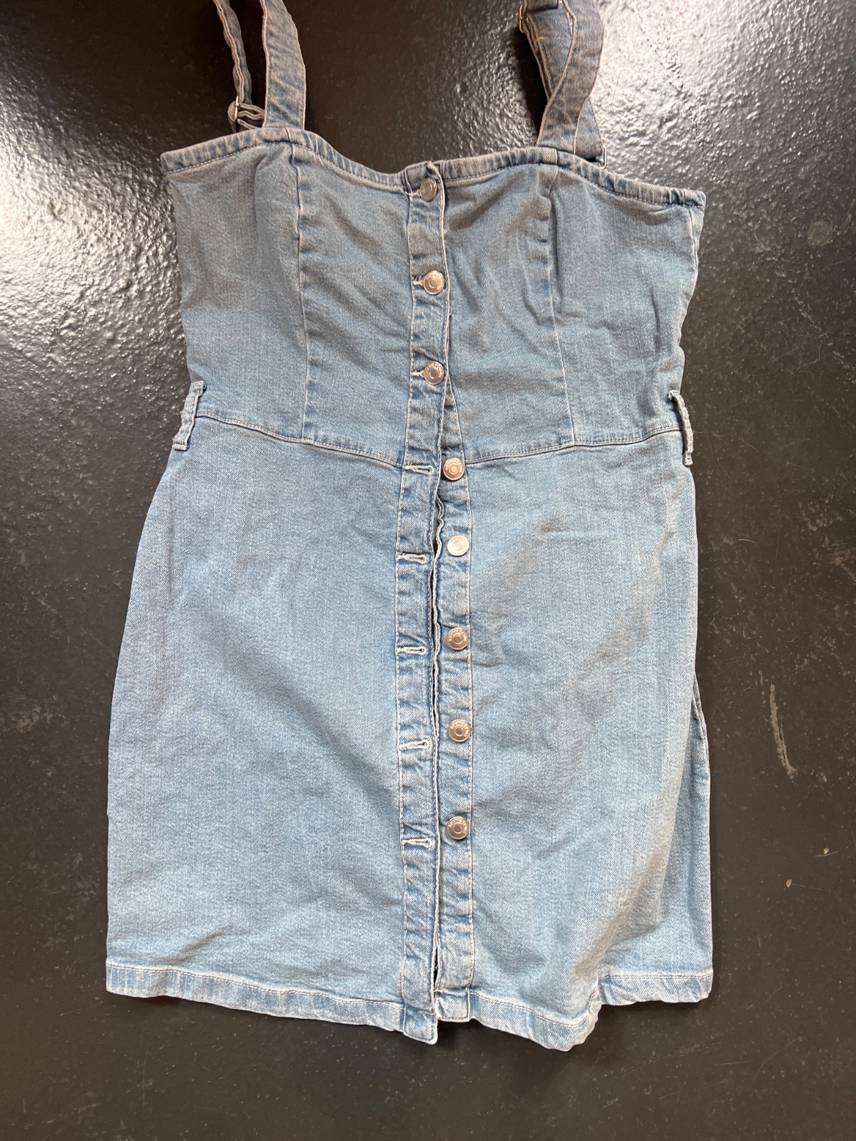 Denim mini dress